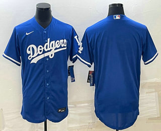 Men%27s Los Angeles Dodgers Blank Blue Flex Base Stitched Baseball Jersey->los angeles dodgers->MLB Jersey